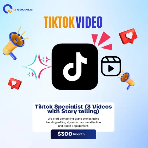Tiktok Specialist (3 Videos with Story telling)